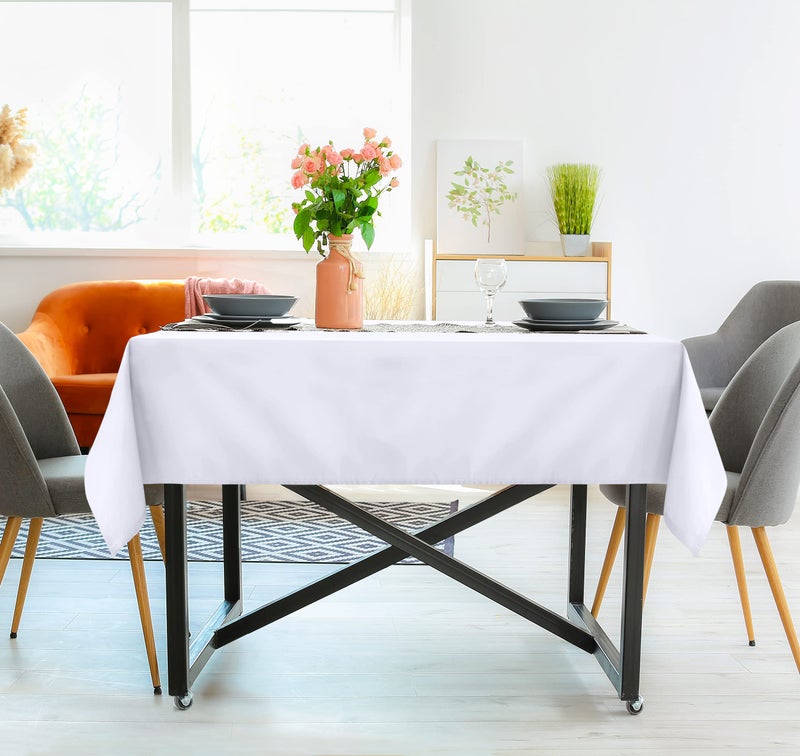Utopia Kitchen Square Table Cloth 2 Pack(54x54 Inches, White), Tablecloth Machine Washable, Polyester Table Cover for Dining, Buffet Parties, Picnics, Events, Weddings and Restaurants - Image 5